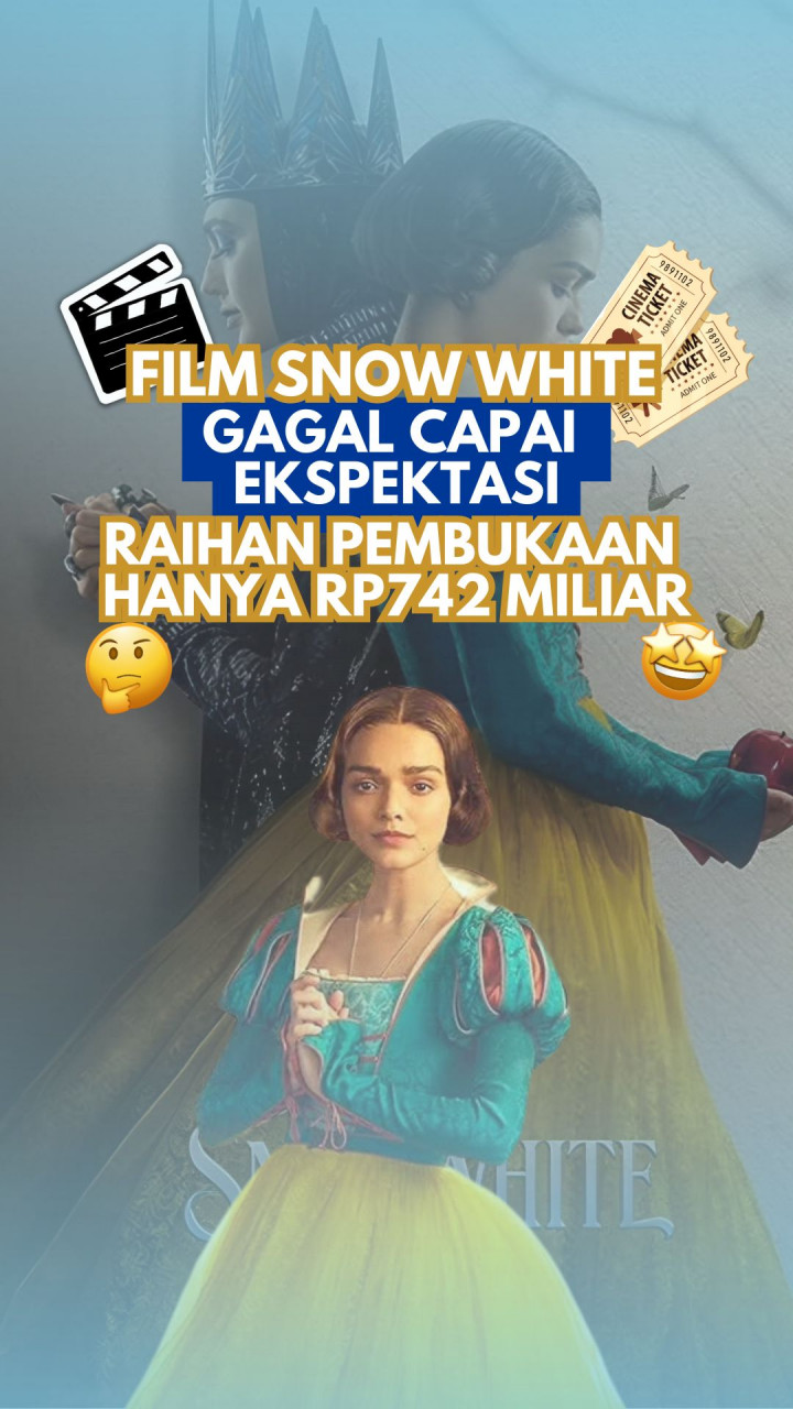 Film Snow White Gagal Capai Ekspektasi, Raihan Pembukaan Hanya Rp742 Miliar