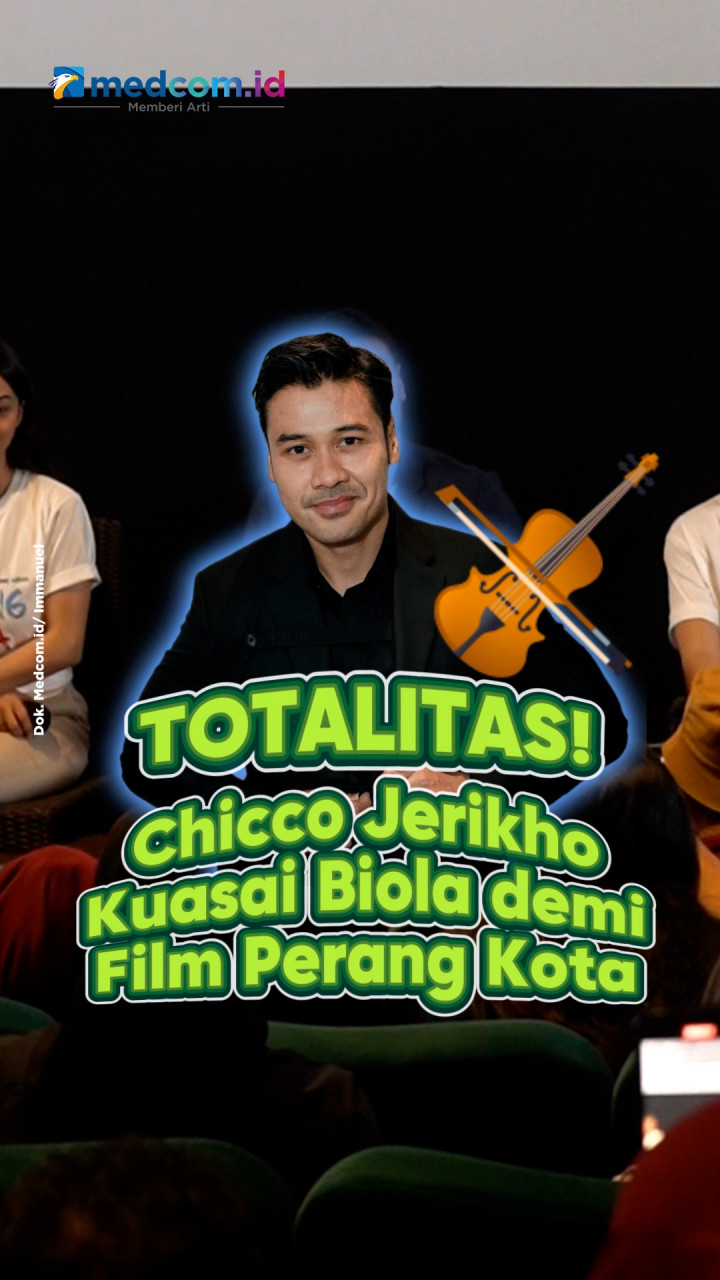 Totalitas! Chicco Jerikho Kuasai Biola demi Film Perang Kota