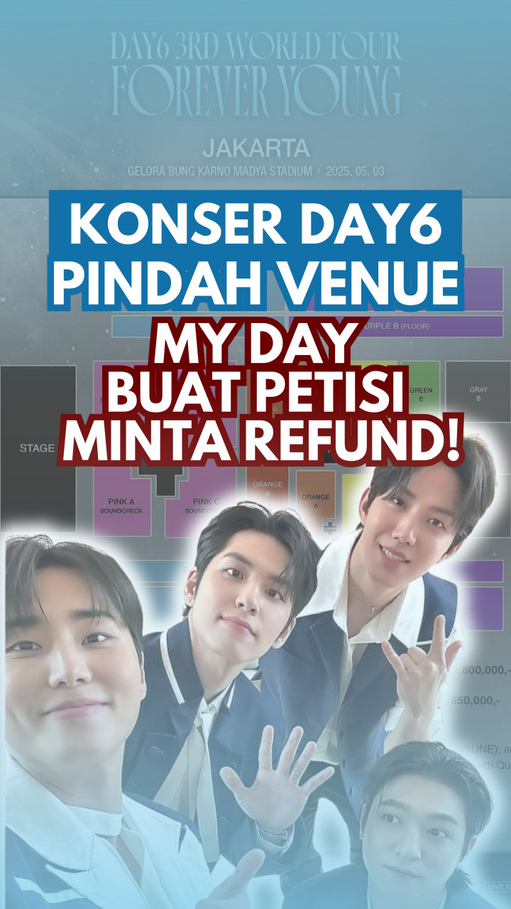 Konser DAY6 Pindah Venue, My Day Buat Petisi Minta Refund!