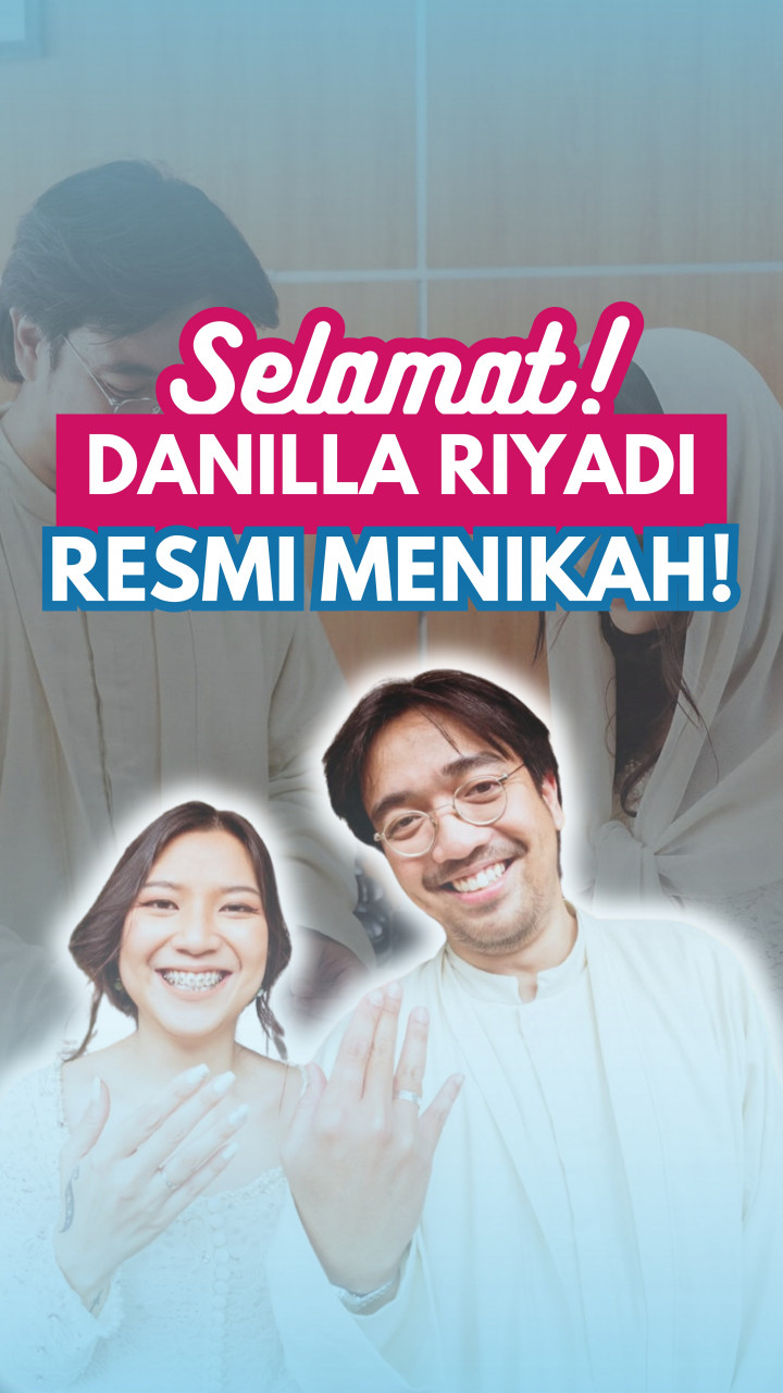 Selamat! Danilla Riyadi Resmi Menikah, Sudah Resmi 4 Bulan Lalu