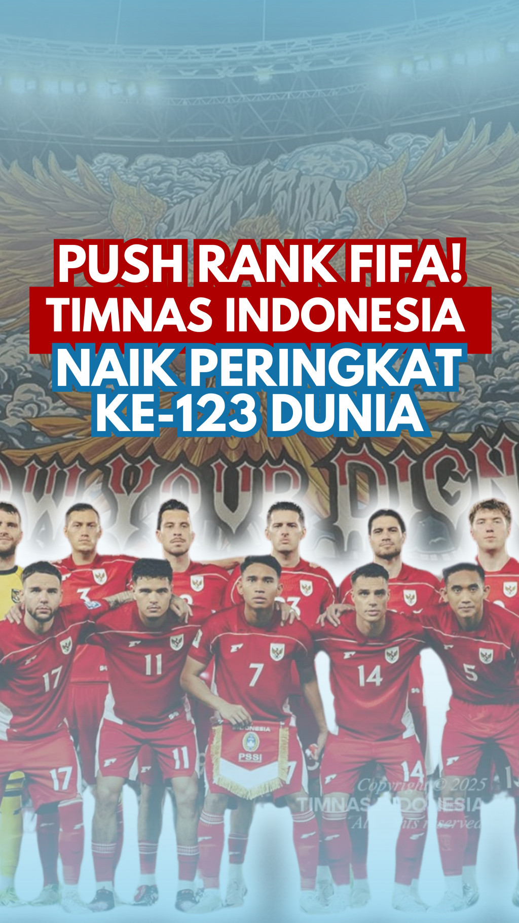 Mantap! Ranking Timnas Indonesia di FIFA Naik Jadi ke-123 Dunia