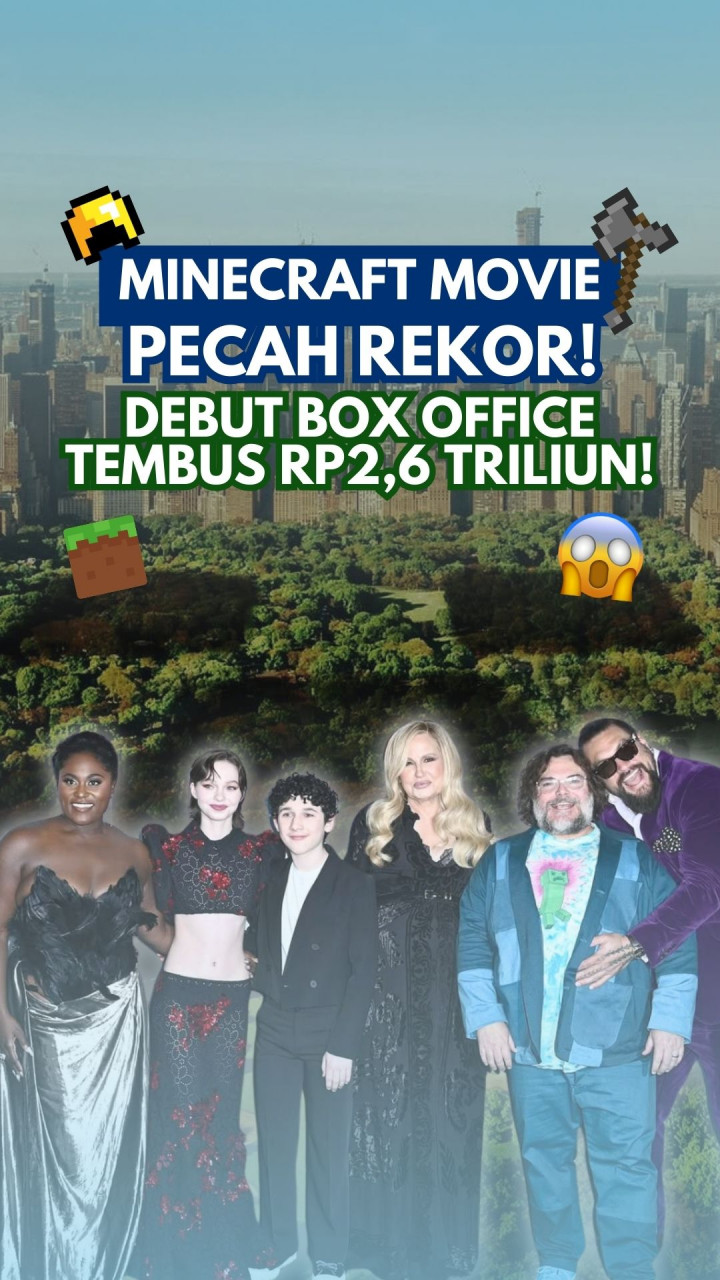 Minecraft Movie Pecah Rekor! Debut Box Office Tembus Rp2,6 Triliun!