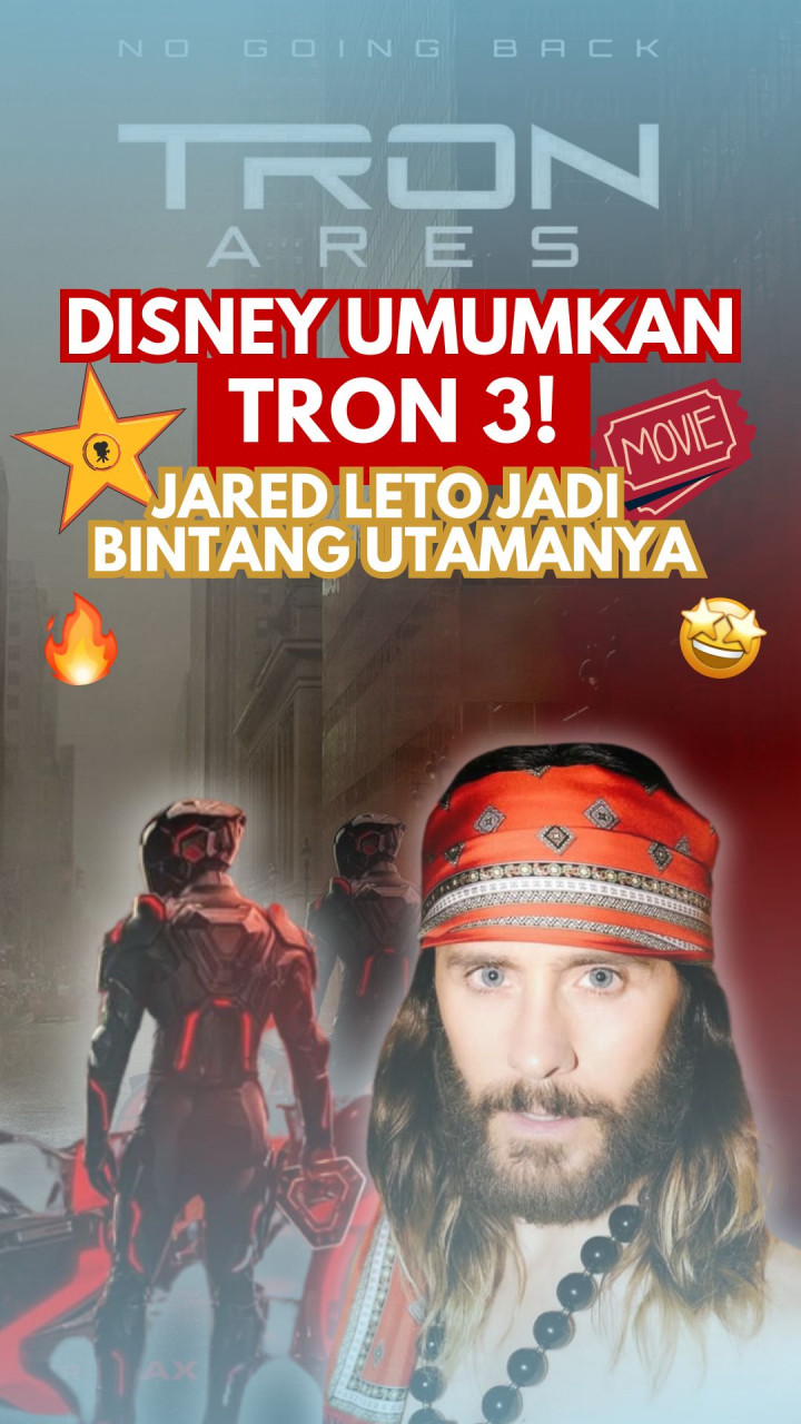Disney Umumkan Tron 3! Jared Leto Jadi Bintang Utamanya