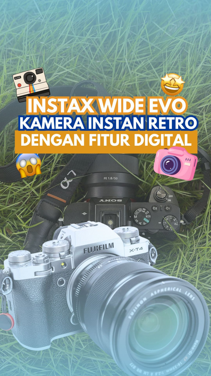 Instax Wide Evo, Kamera Instan Retro dengan Fitur Digital