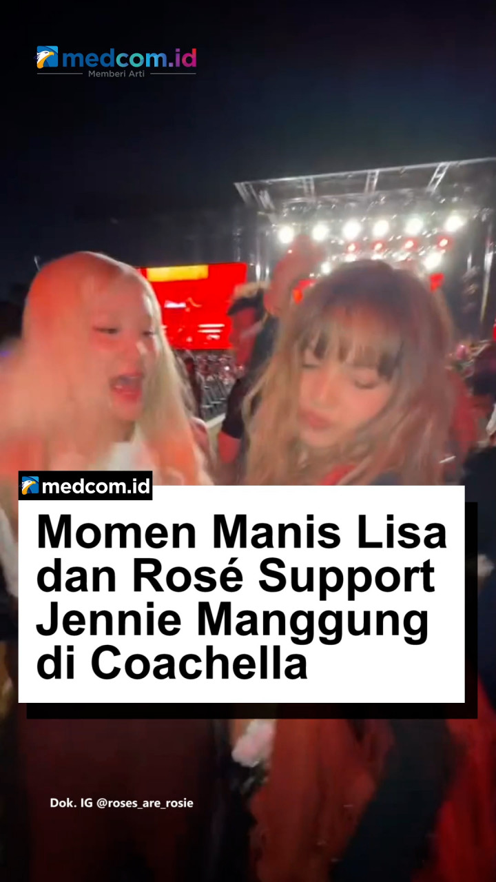 Momen Manis Lisa dan Rosé Support Jennie saat Manggung di Coachella