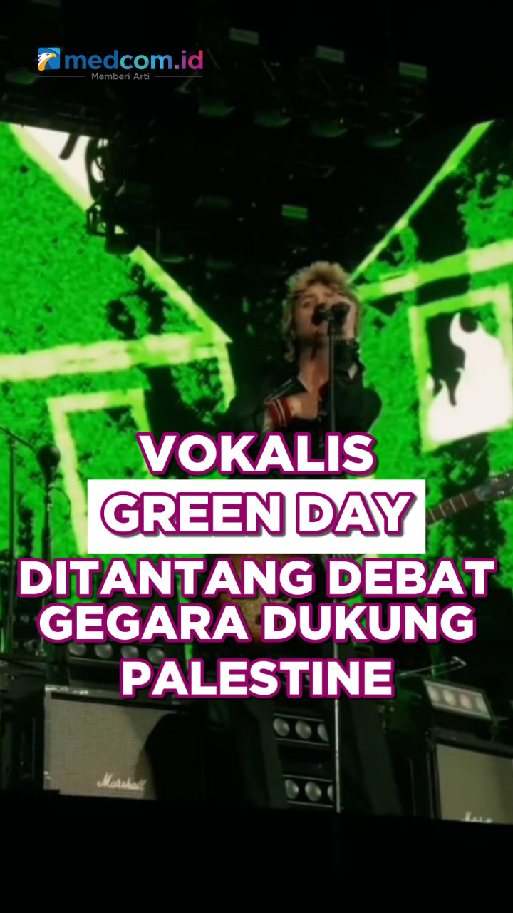Vokalis Green Day Ditantang Debat Gegara Dukung Palestine