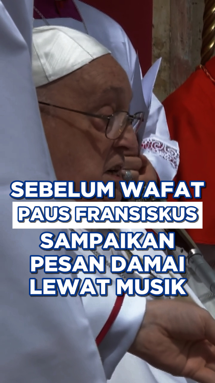 Sebelum Wafat, Paus Fransiskus Sampaikan Pesan Damai Lewat Musik