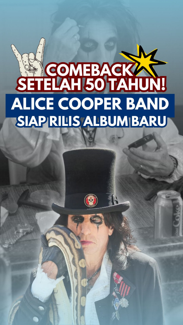 Comeback Setelah 50 Tahun! Alice Cooper Band Siap Rilis Album Baru