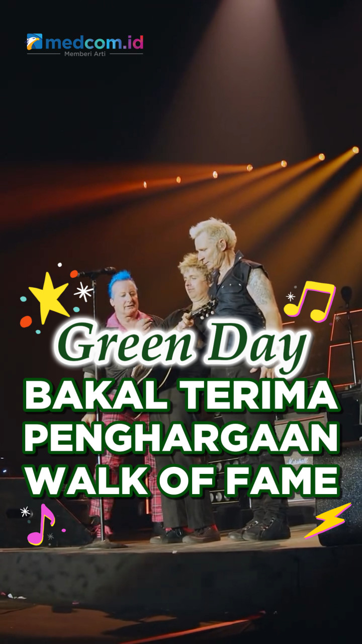 Green Day Bakal Terima Penghargaan Hollywood Walk of Fame