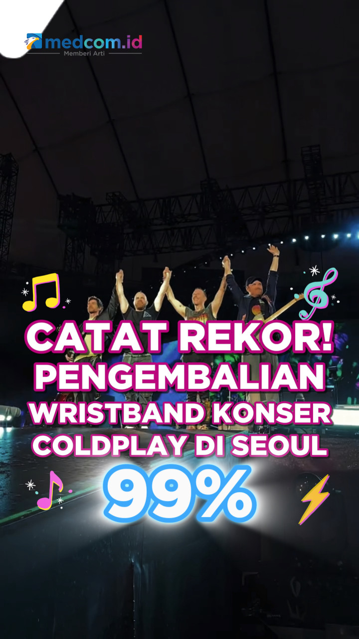 Catat Rekor! Pengembalian Wristband Konser Coldplay di Seoul 99%