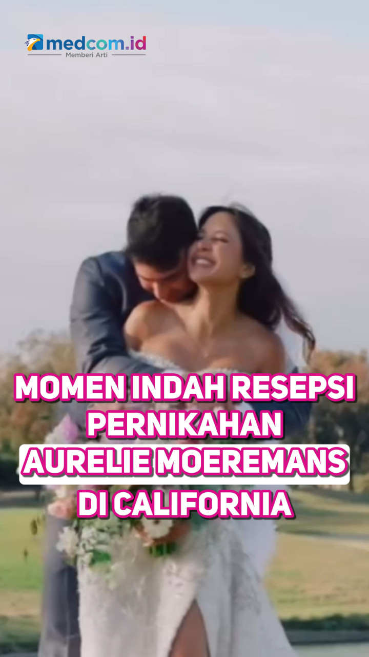 Momen Indah Resepsi Pernikahan Aurelie Moeremans di California