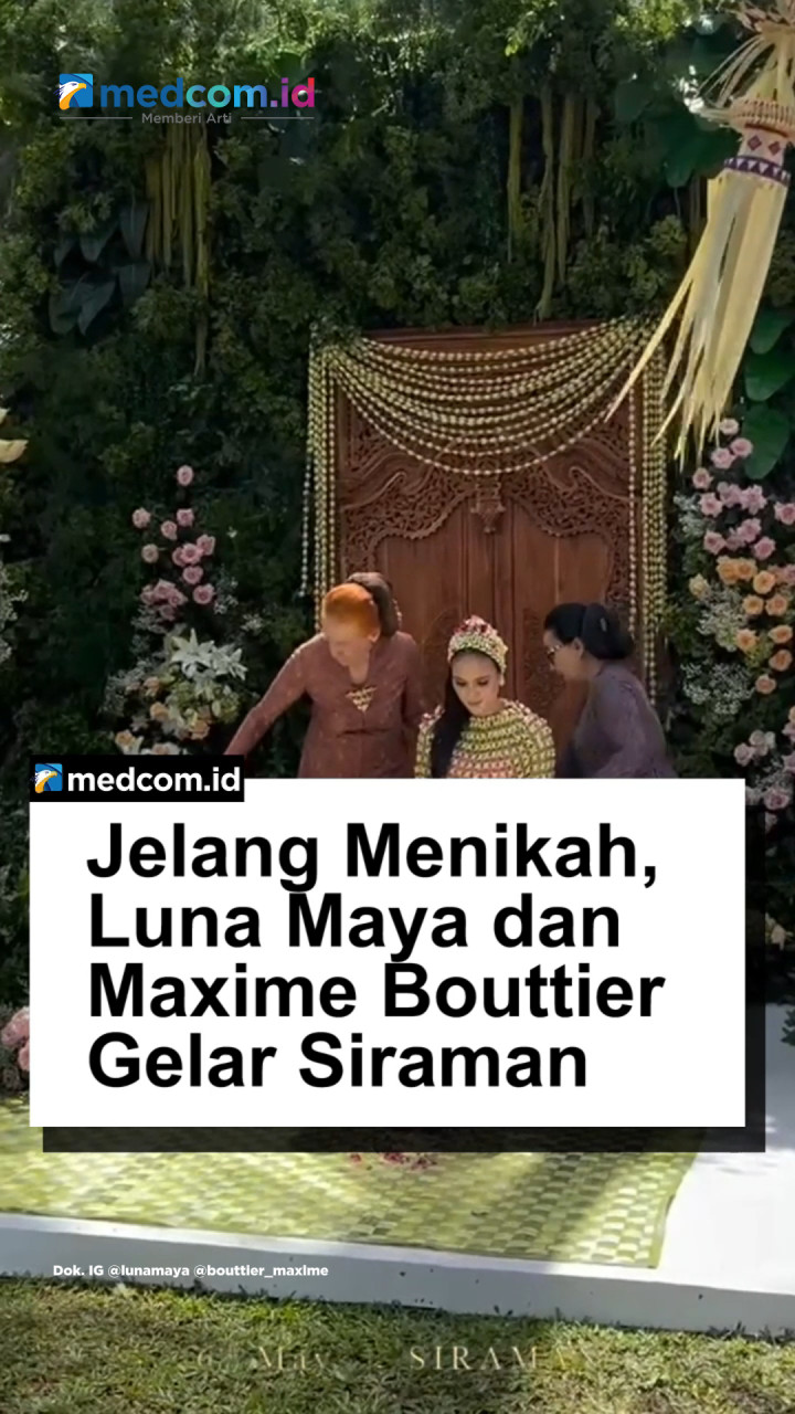 Jelang Menikah, Luna Maya dan Maxime Bouttier Jalani Siraman