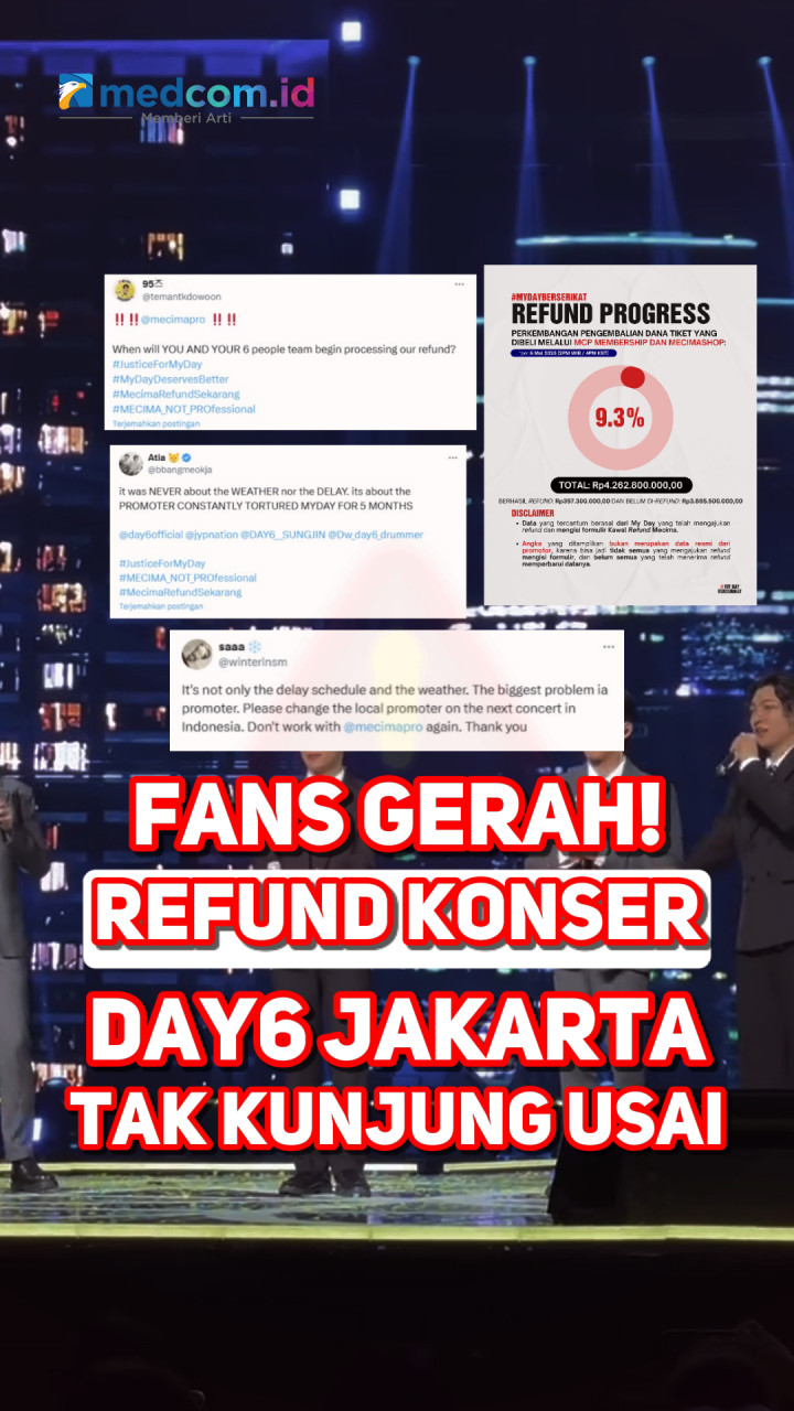 Fans Gerah! Refund Konser DAY6 Jakarta Tak Kunjung Usai