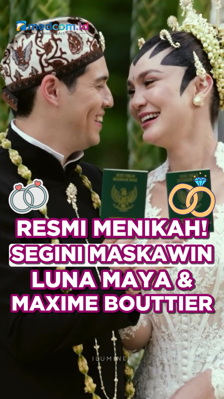 Resmi Menikah! Segini Maskawin Luna Maya dan Maxime Bouttier