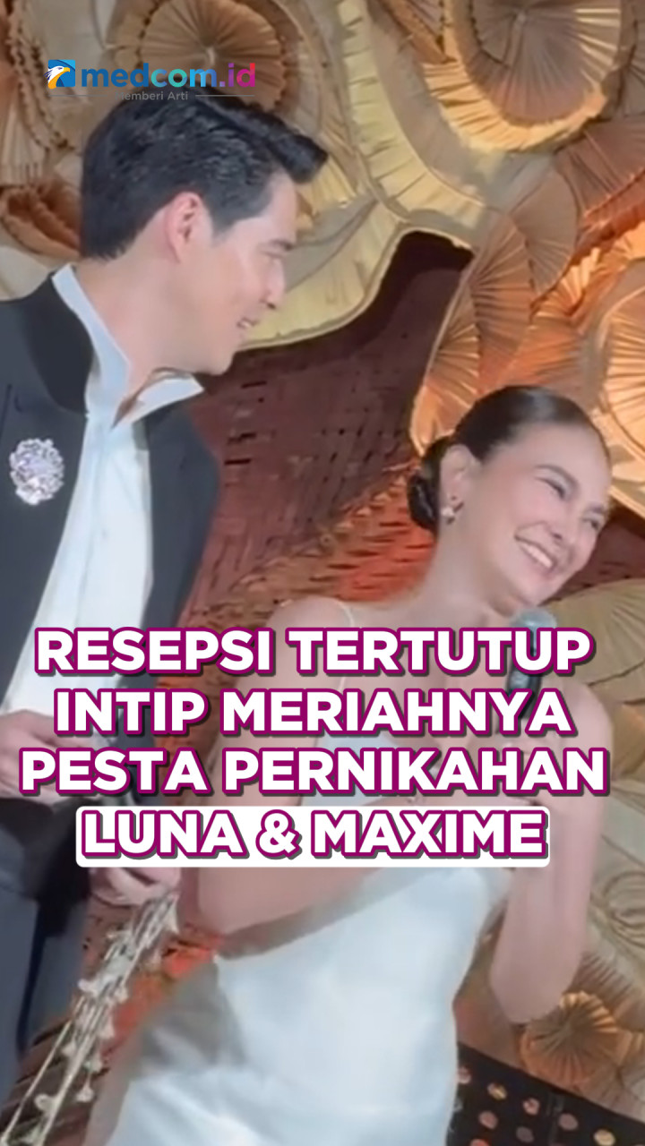 Resepsi Tertutup, Intip Meriahnya Pesta Pernikahan Luna dan Maxime