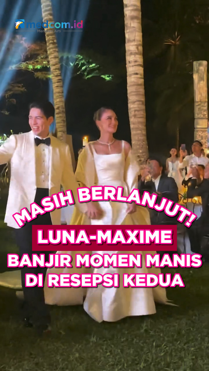 Masih Berlanjut! Luna-Maxime Banjir Momen Manis di Resepsi Kedua