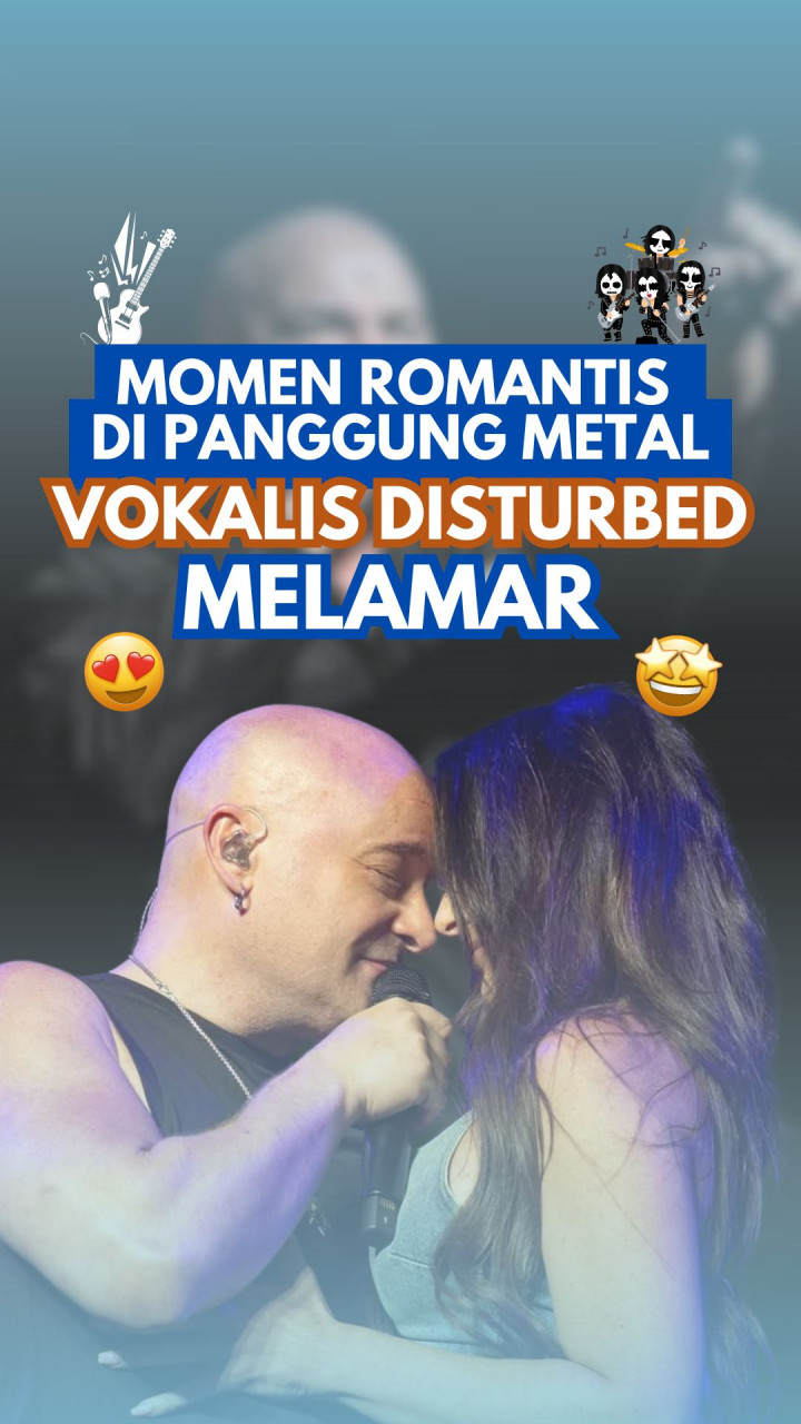 Momen Romantis di Panggung Metal, Vokalis Disturbed Melamar