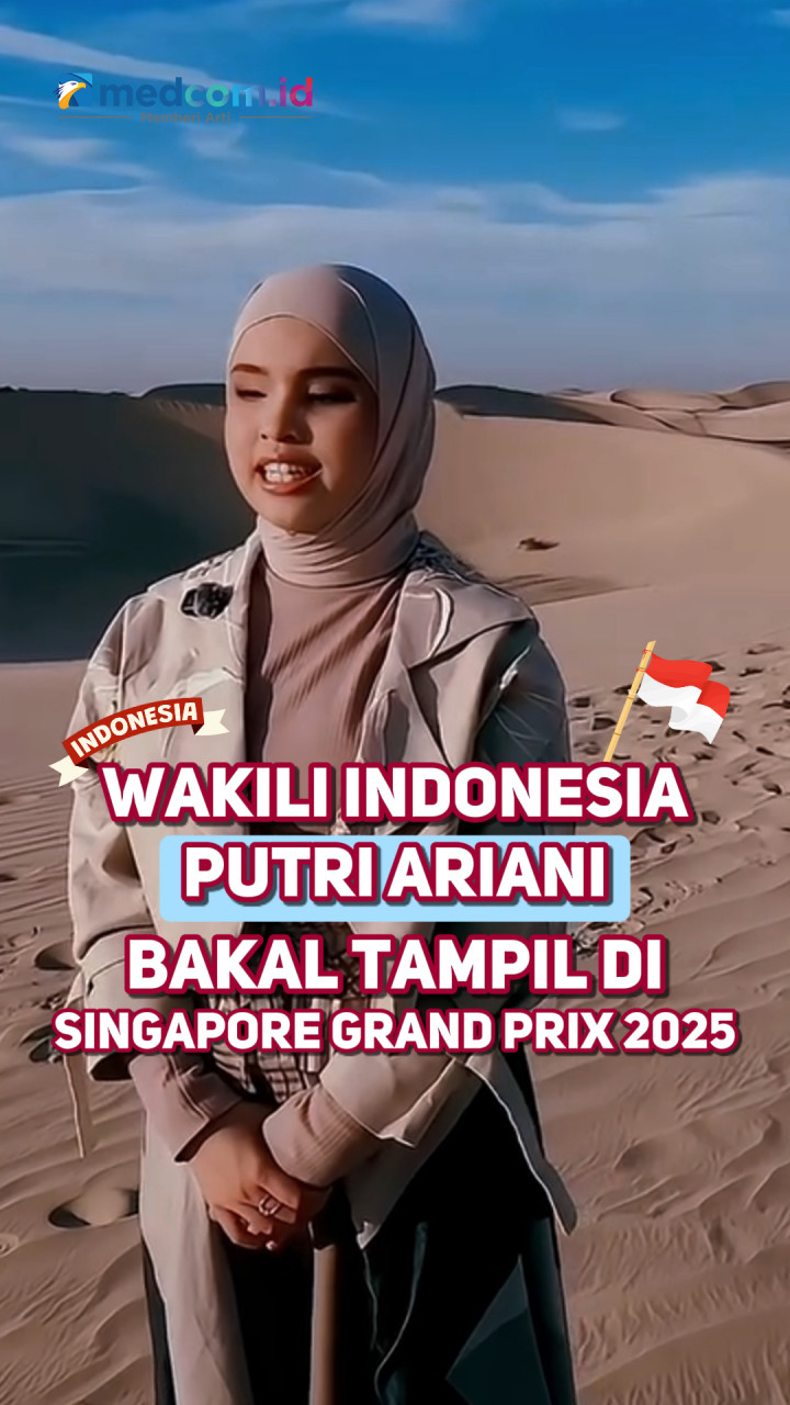 Wakili Indonesia, Putri Ariani Bakal Tampil di Singapore Grand Prix 2025