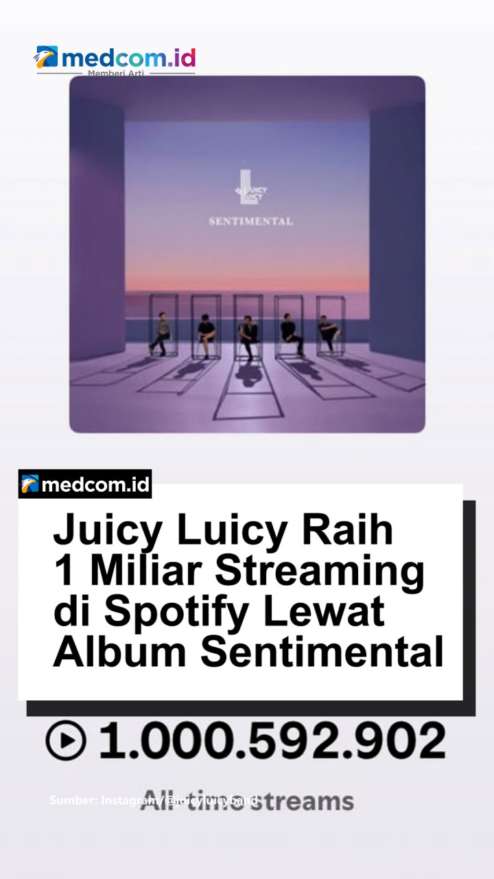 Juicy Luicy Raih 1 Miliar Streaming di Spotify Lewat Album Sentimental