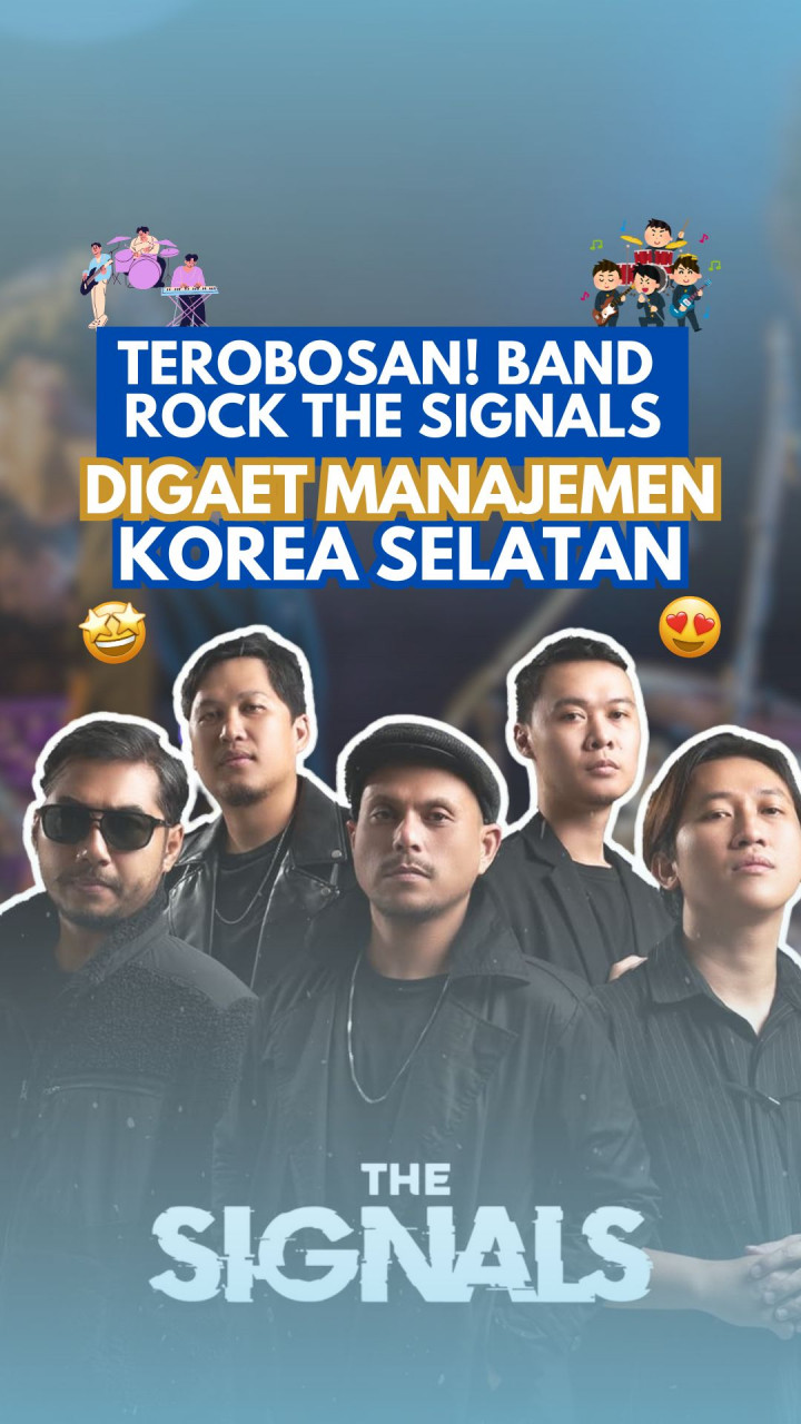 Terobosan! Band Rock The Signals, Digaet Manajemen Korea Selatan