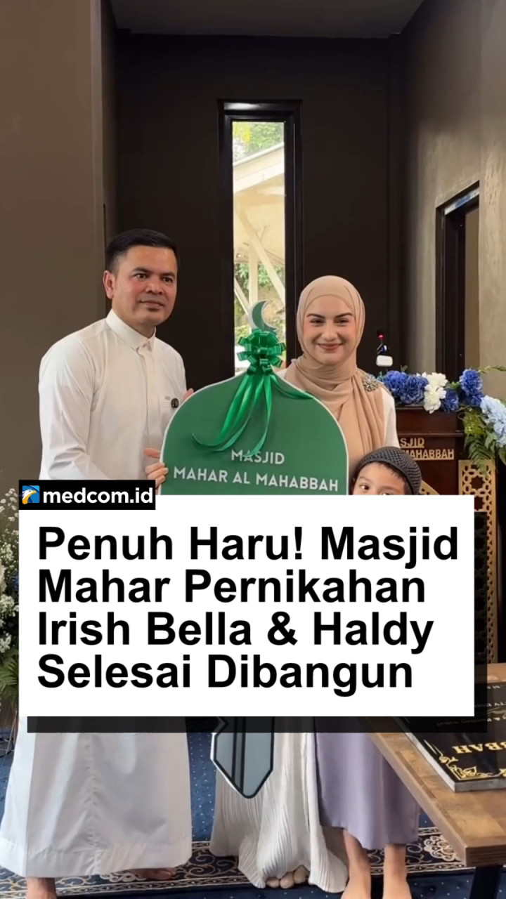 Penuh Haru! Masjid Mahar Pernikahan Irish Bella Selesai Dibangun