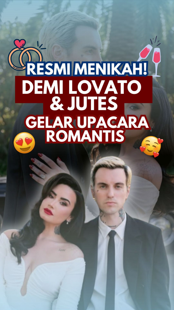 Resmi Menikah! Demi Lovato & Jutes Gelar Upacara Romantis