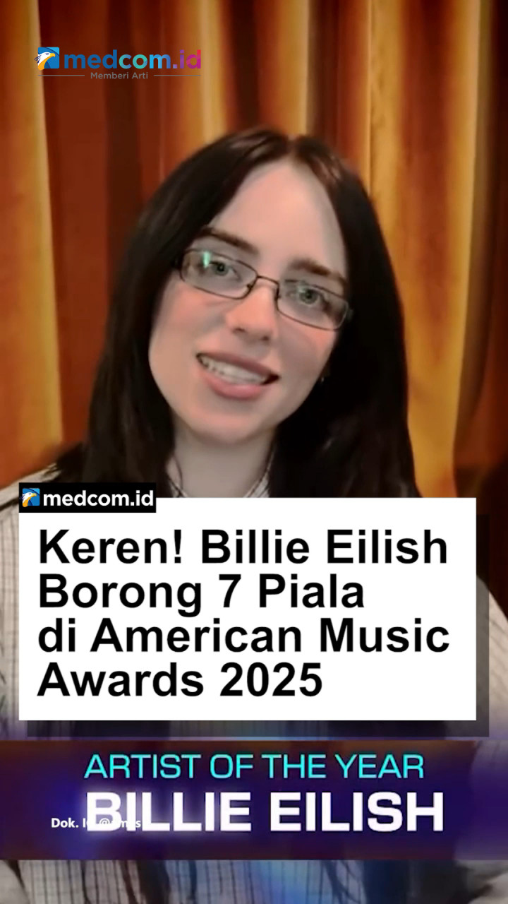 Keren! Billie Eilish Borong 7 Piala di American Music Awards 2025