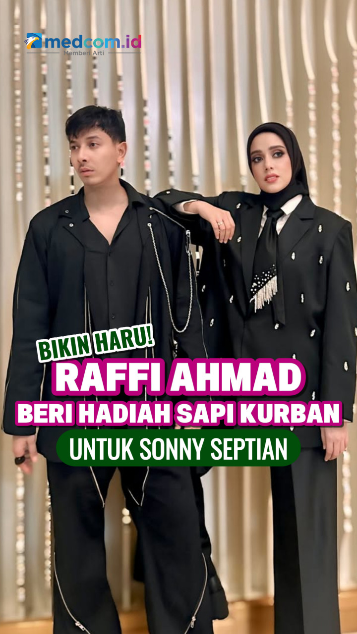 Bikin Haru! Raffi Ahmad Beri Hadiah Sapi Kurban untuk Sonny Septian