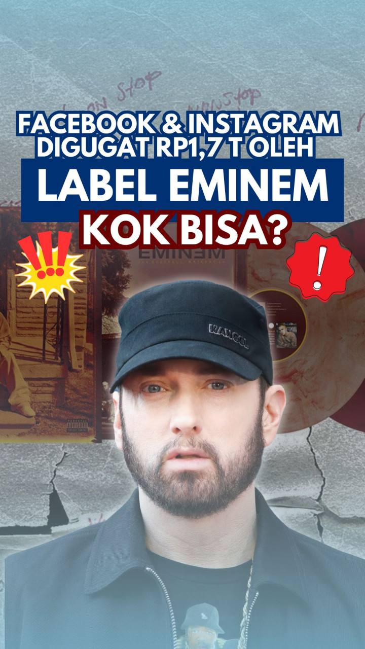 Facebook & Instagram Digugat Rp1,7 T oleh Label Eminem! Kok Bisa?