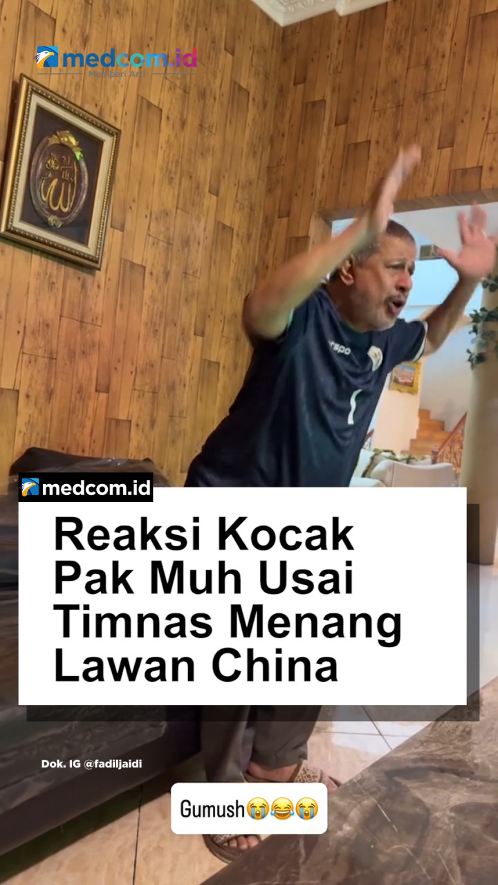Reaksi Kocak Pak Muh usai Timnas Indonesia Menang Lawan China