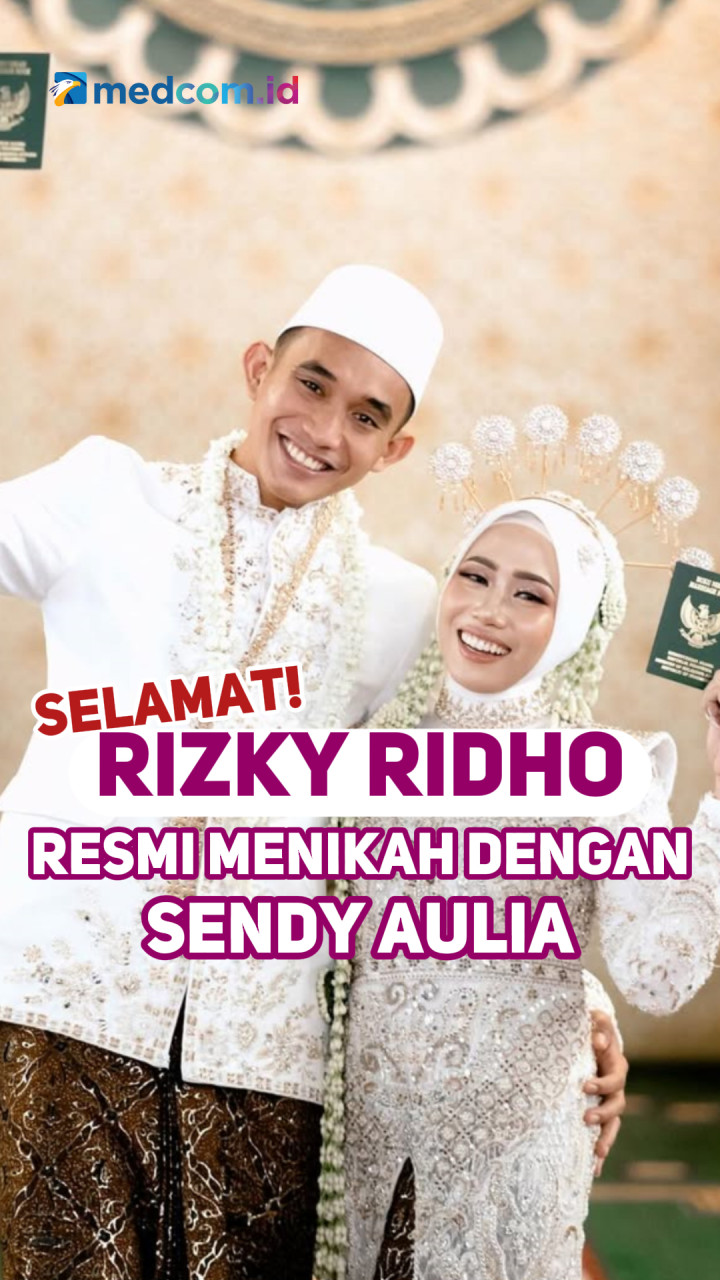 Selamat! Rizky Ridho Resmi Menikah dengan Sendy Aulia