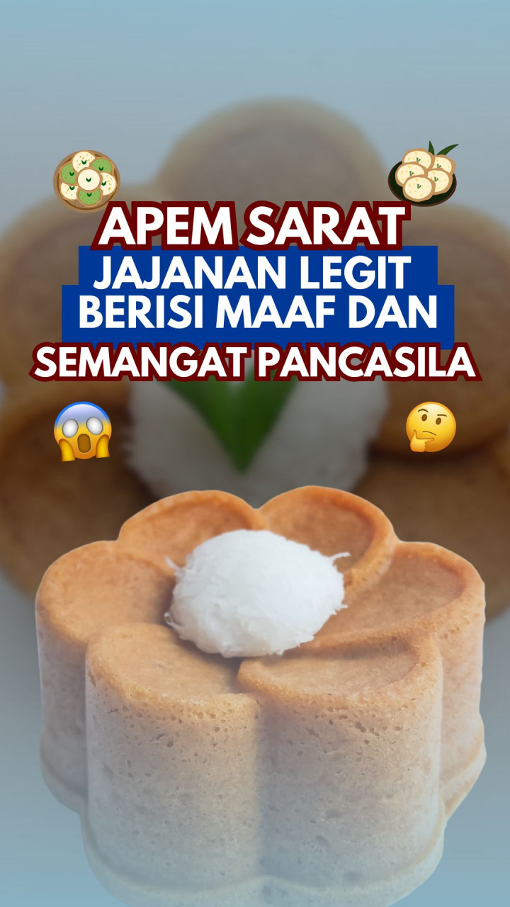 Apem Sarat, Jajanan Legit Berisi Maaf dan Semangat Pancasila