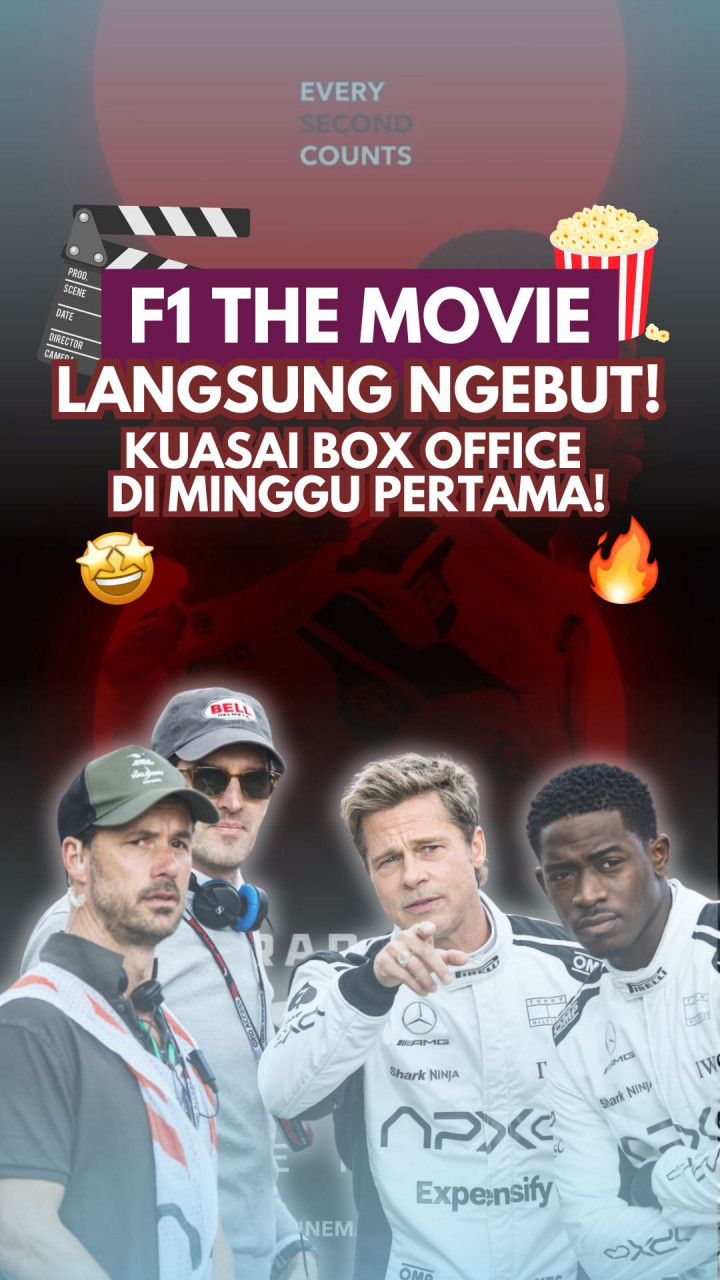 F1 The Movie Langsung Ngebut! Kuasai Box Office di Minggu Pertama!