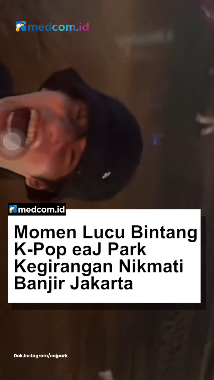 Bintang K-Pop eaJ Park Kegirangan Nikmati Banjir Jakarta