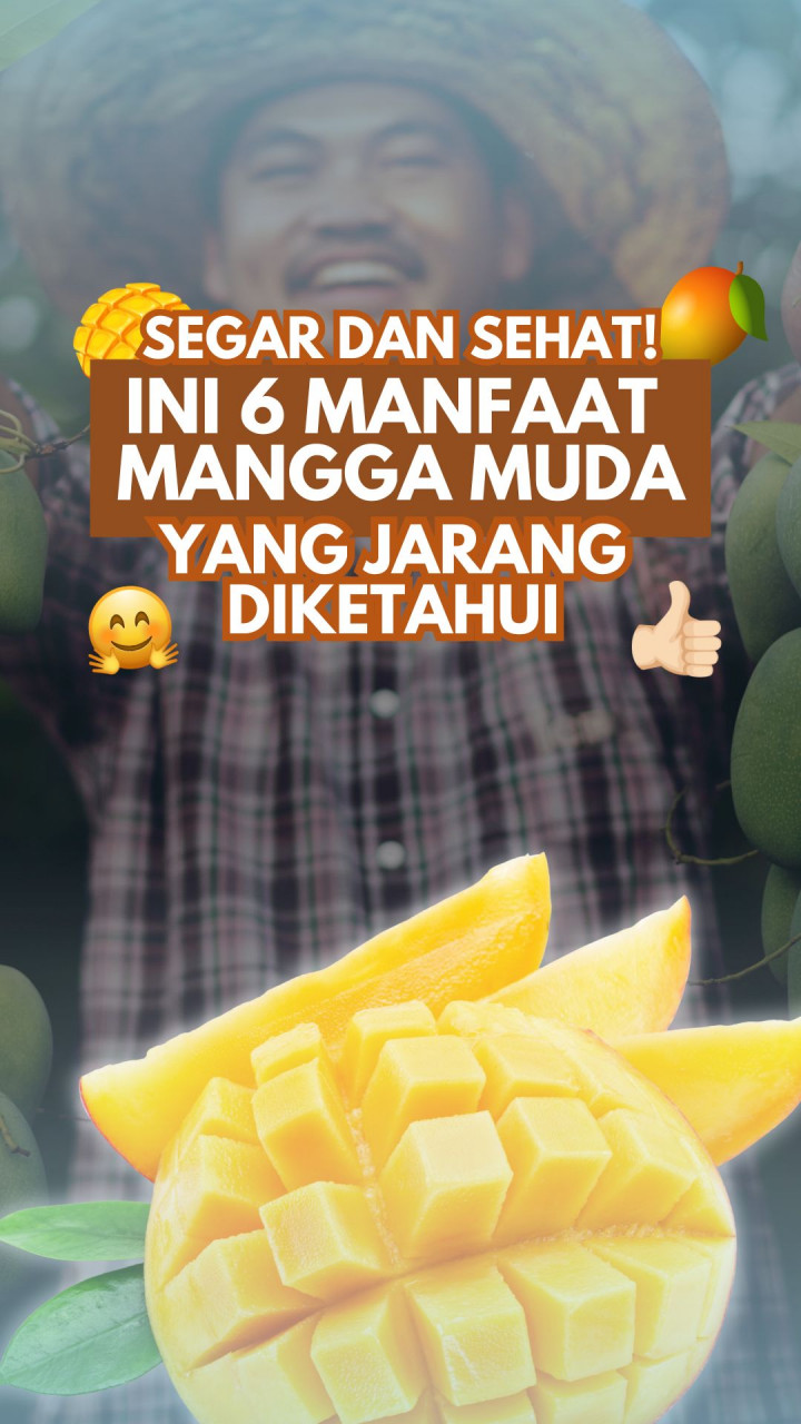 Segar dan Sehat! Ini 6 Manfaat Mangga Muda yang Jarang Diketahui
