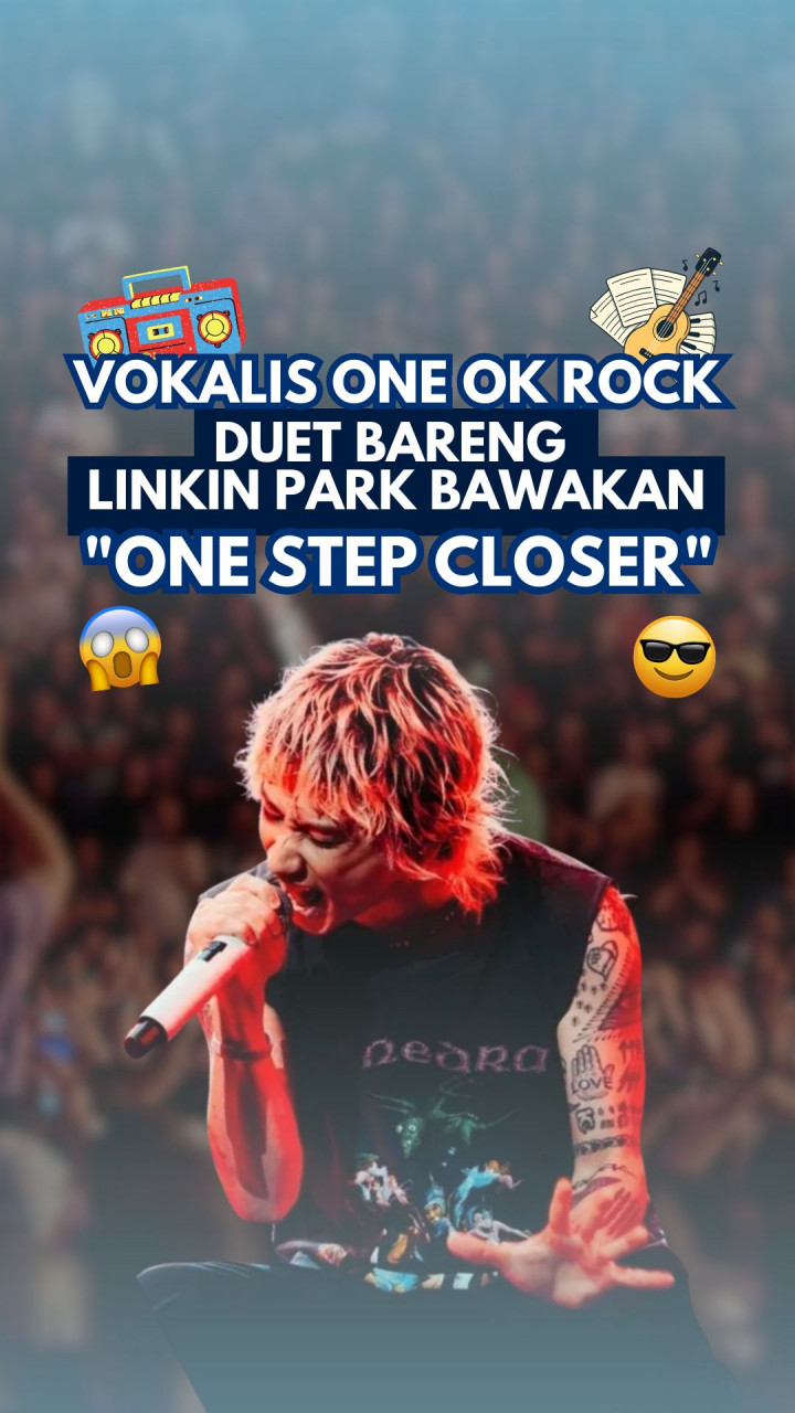 Vokalis One Ok Rock Duet Bareng Linkin Park Bawakan 'One Step Closer'