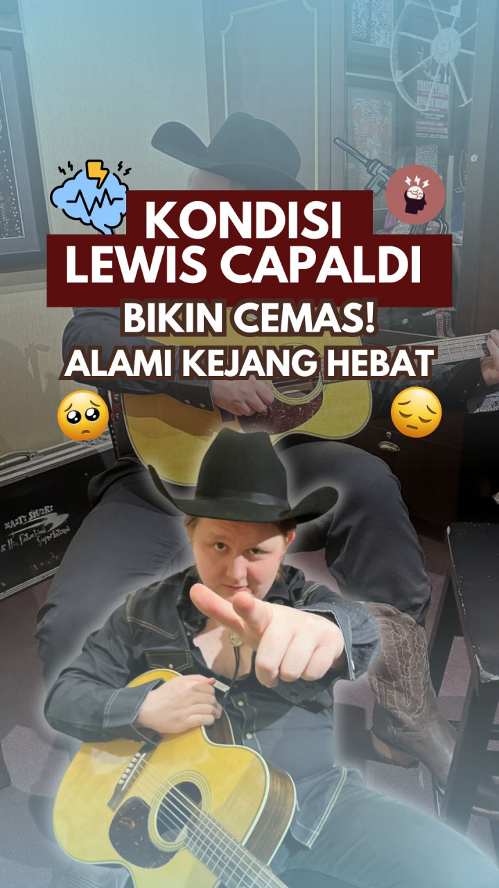 Kondisi Lewis Capaldi Bikin Cemas! Alami Kejang Hebat