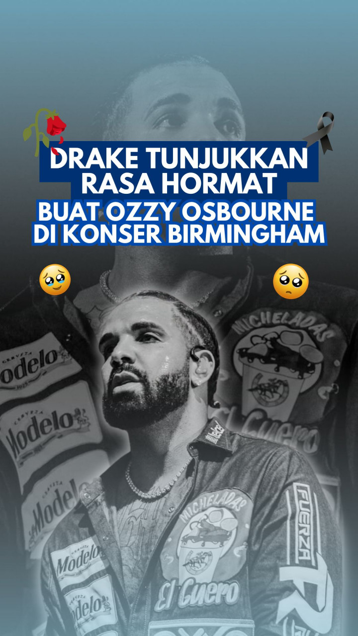 Drake Tunjukkan Rasa Hormat Buat Ozzy Osbourne di Konser Birmingham