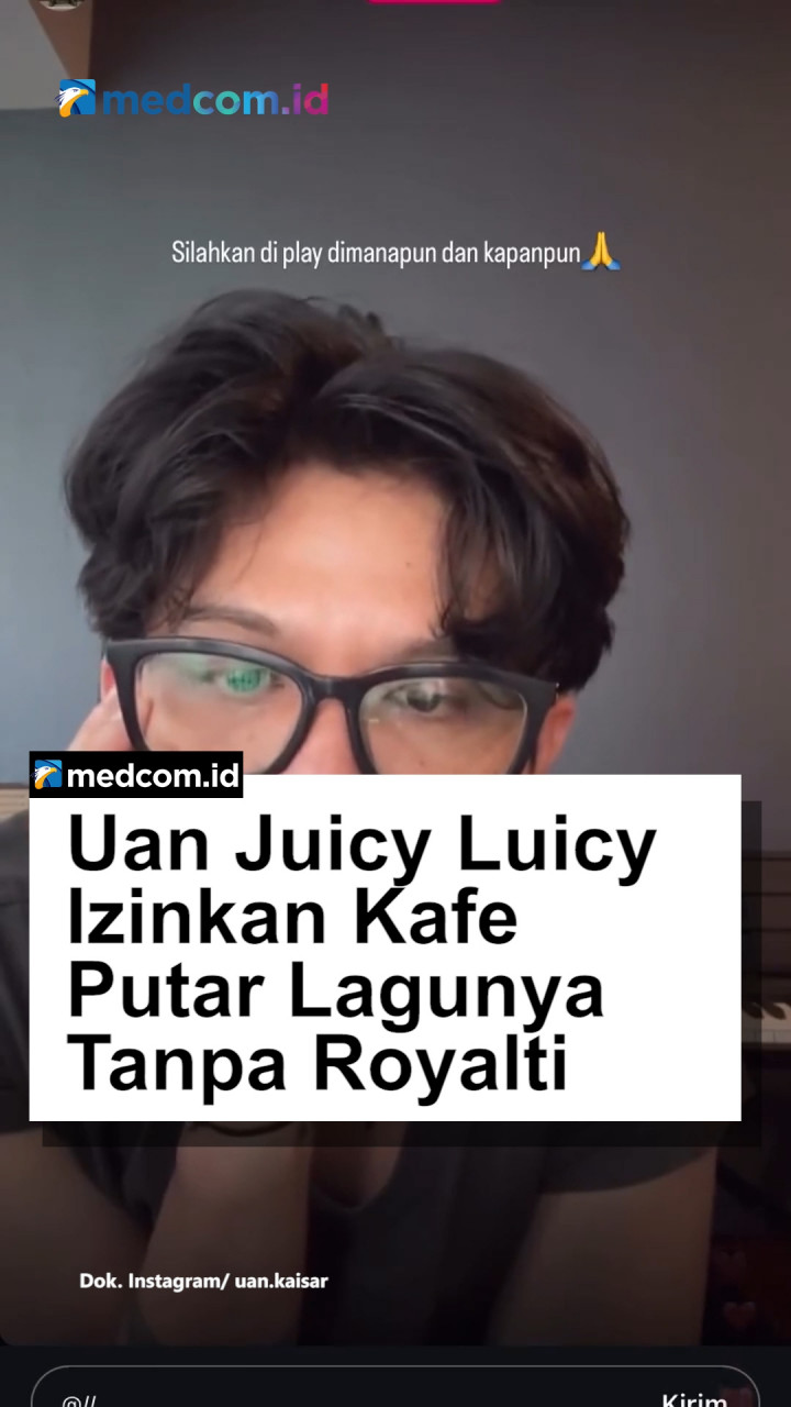 Uan Juicy Luicy Izinkan Kafe Putar Lagunya Tanpa Royalti