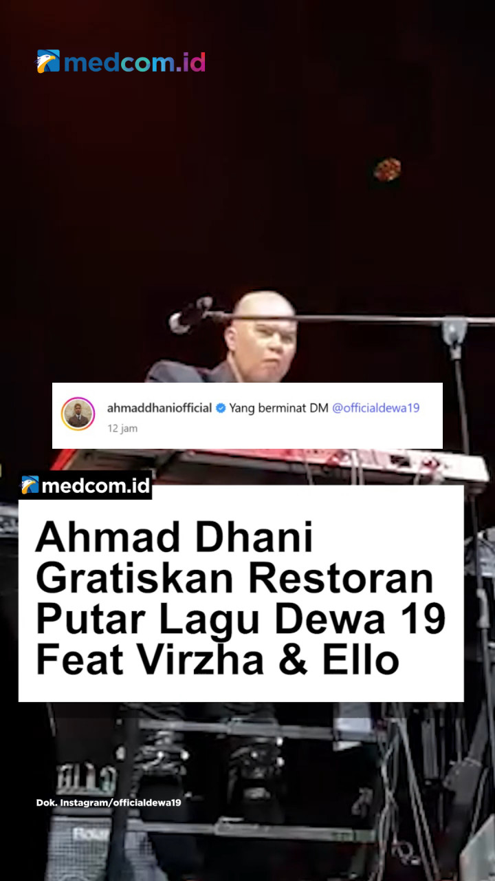 Ahmad Dhani Gratiskan Restoran Putar Lagu Dewa 19 Featuring Virzha dan Ello