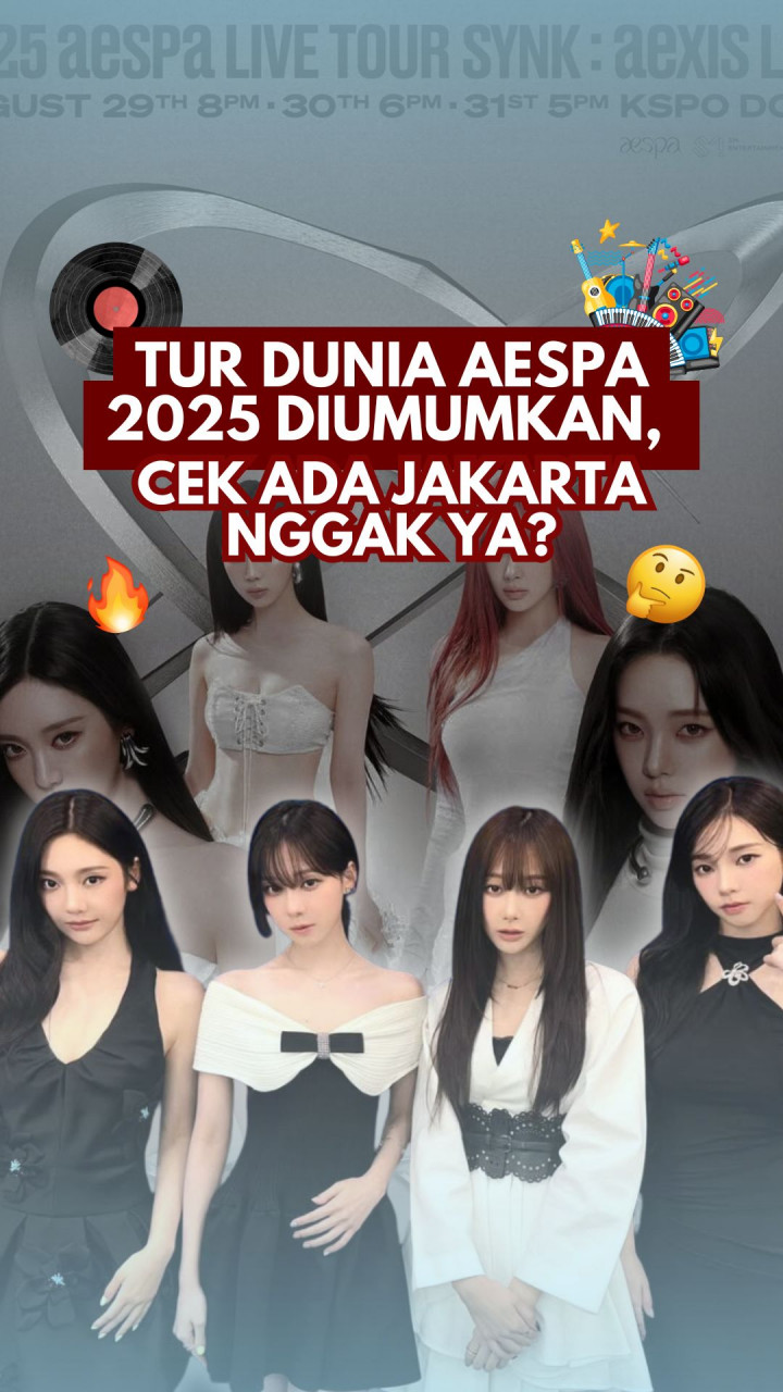 Tur Dunia aespa 2025 Diumumkan, Cek Ada Jakarta Nggak Ya?
