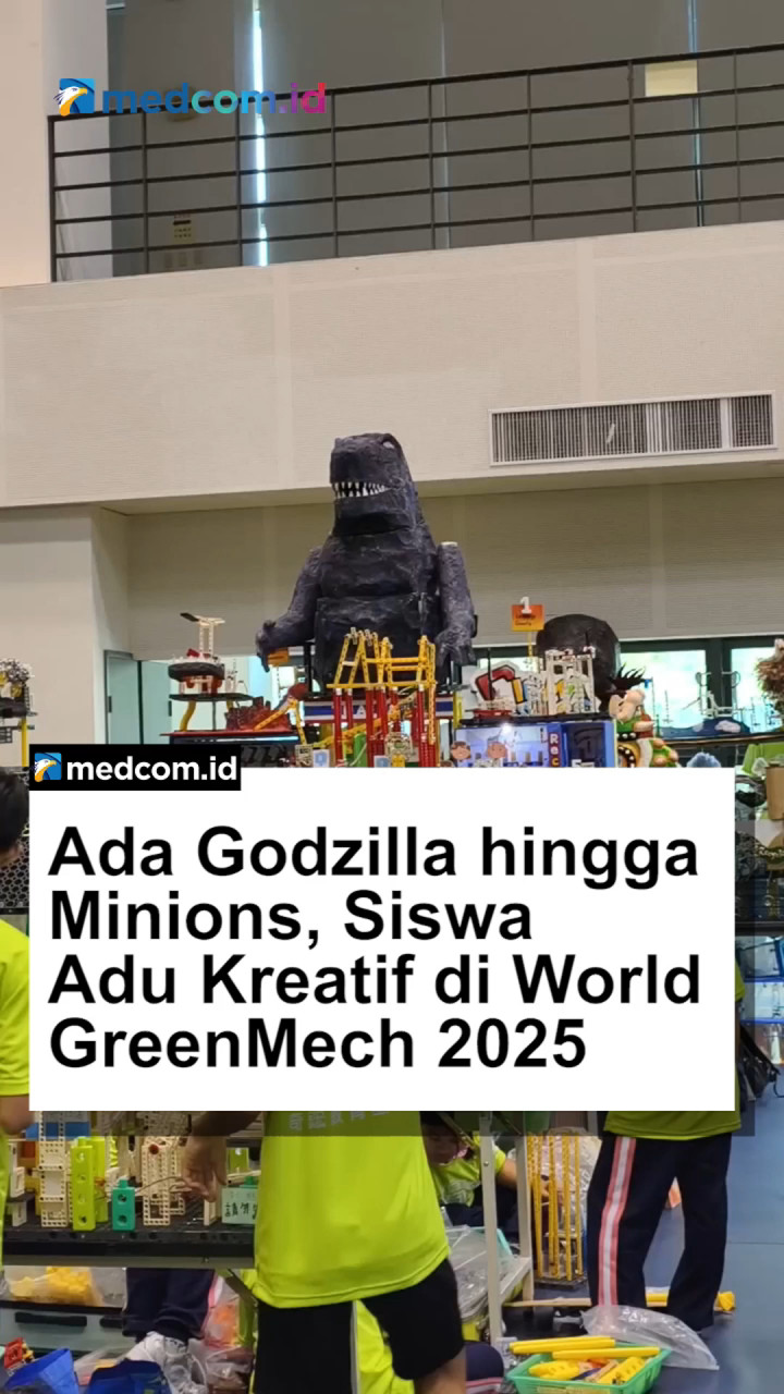 Ada Godzilla hingga Minions, Siswa Adu Kreatif di World GreenMech 2025