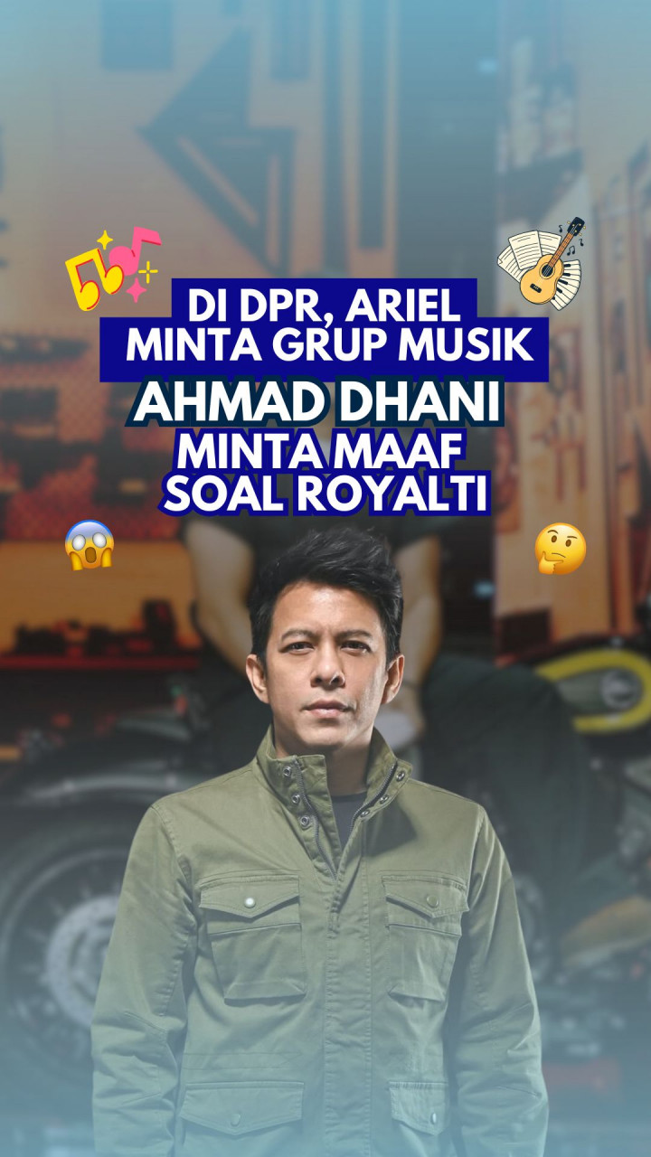 Di DPR, Ariel Minta Grup Musik Ahmad Dhani Minta Maaf Soal Royalti