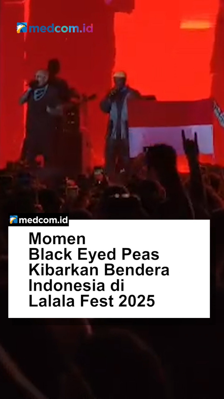 Momen Black Eyed Peas Kibarkan Bendera Indonesia di Lalala Fest 2025
