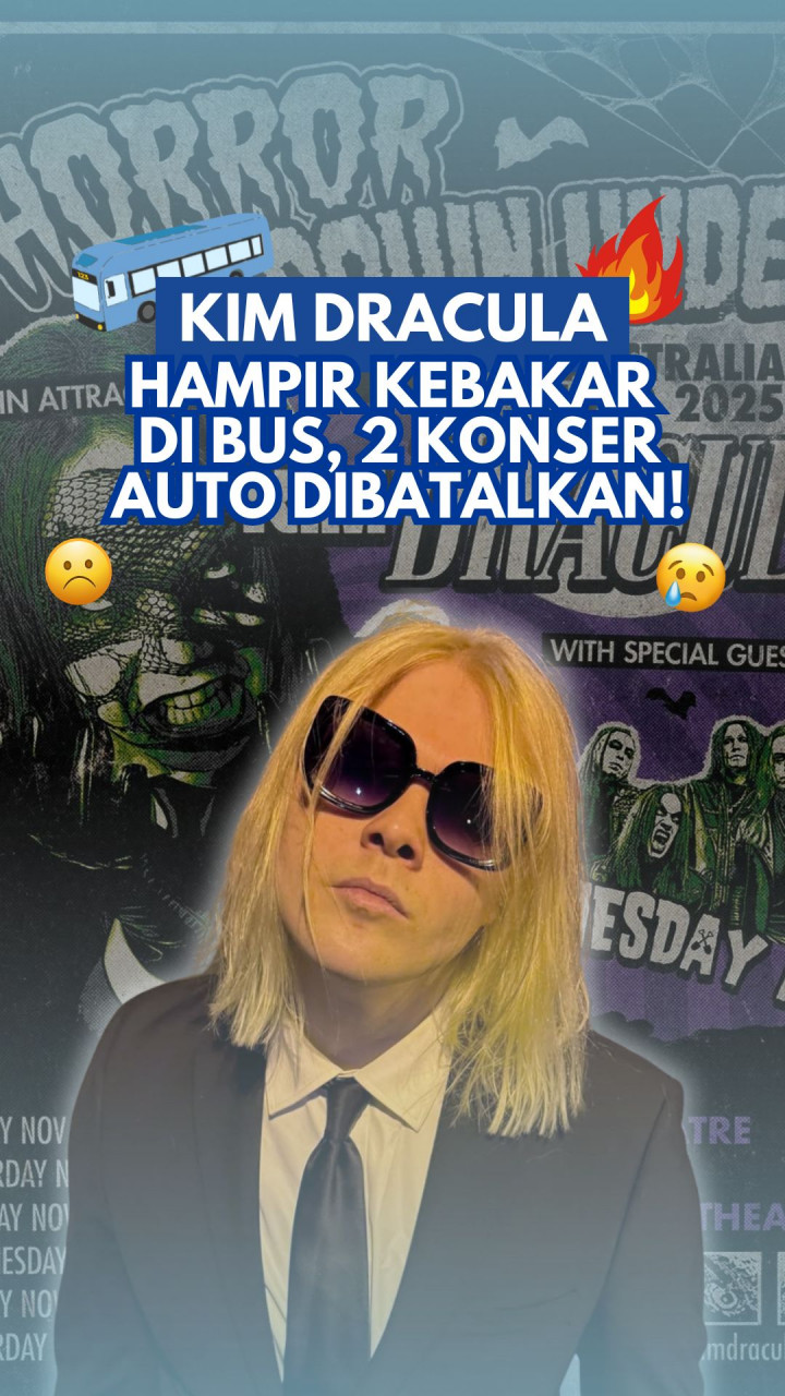 Kim Dracula Hampir Kebakar di Bus, 2 Konser Auto Dibatalkan!
