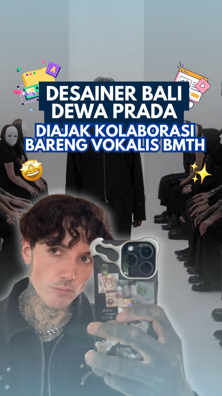 Desainer Bali Dewa Prada Diajak Kolaborasi Bareng Vokalis BMTH