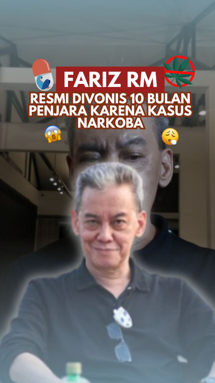 Fariz RM Resmi Divonis 10 Bulan Penjara Karena Kasus Narkoba