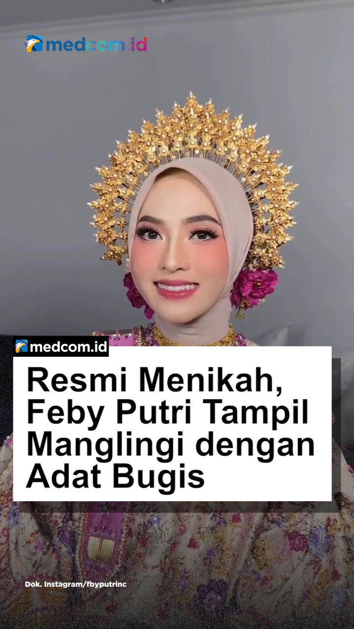Resmi Menikah, Feby Putri Tampil Manglingi dengan Adat Bugis