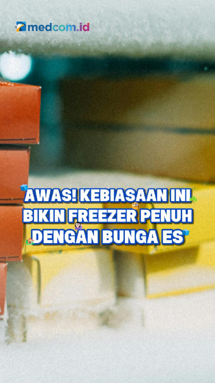 Awas! Kebiasaan Ini Bikin Freezer Penuh dengan Bunga Es