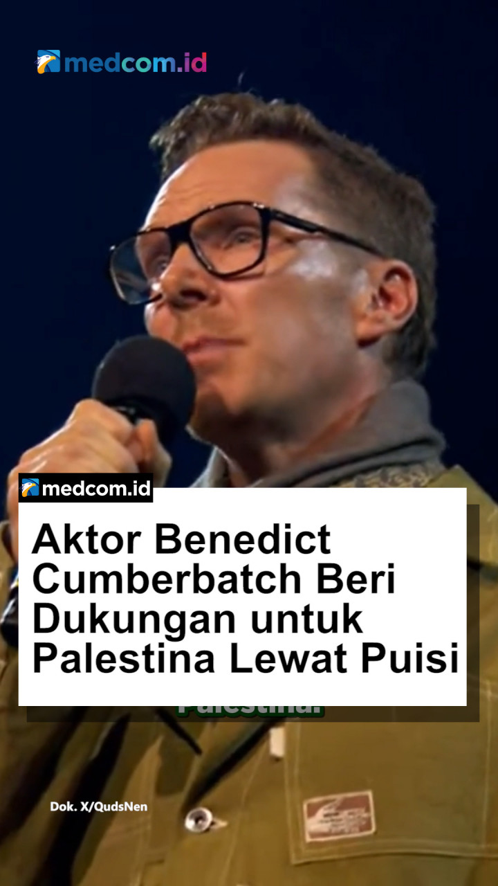 Benedict Cumberbatch Beri Dukungan untuk Palestina Lewat Puisi